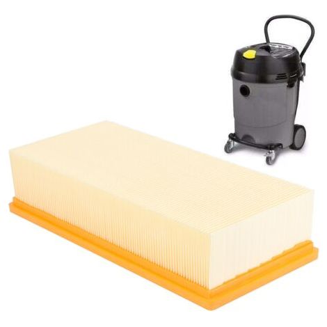 Filtre plat plissé Filtre adapté Kärcher NT65/2 NT72/2 NT75/2 Résistant à l’huile (1/5)