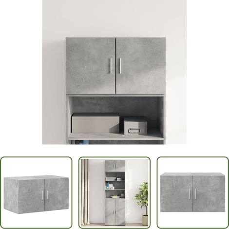 vidaXL Betonfarbe -  Wandschrank Betongrau 70x42,5x40 cm Holzwerkstoff (1/5)