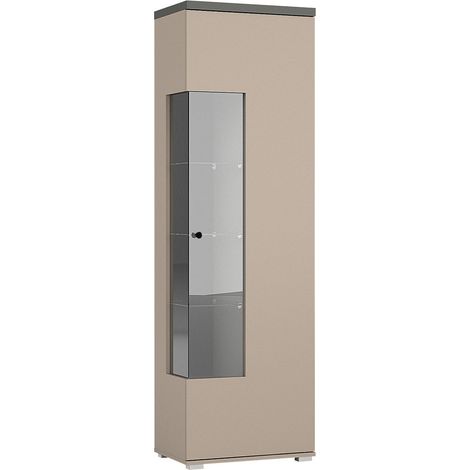 Vitrina 1 puerta Opio Topo y Antracita (1/5)