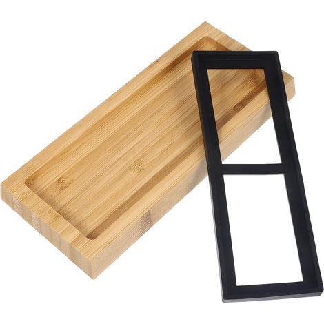Base de Pierre à Aiguiser en Bois pour Usage Quotidien Surface Lisse Portable Support Antidérapant en Silicone des Ménagères (1/5)