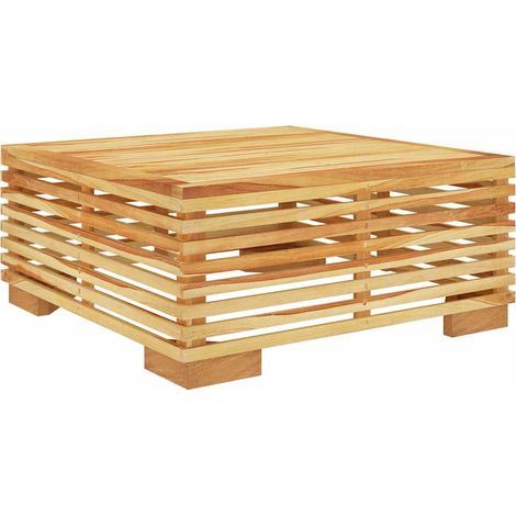 Mesa de centro para jardín madera maciza teca 69,5x69,5x31 cm vidaXL (1/5)