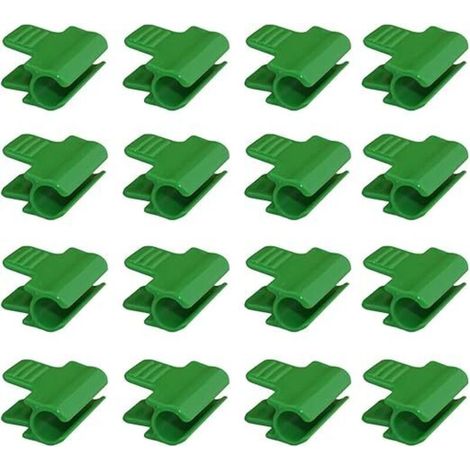 24 PCS Clips de Serre en Plastique 11mm Clip de Film à Effet de Serre Réutilisable Clips Outil de Jardinage Serre Antidérapant pour Shed à Effet de Serre Jardiner Légumes Fruits - Vert (1/5)
