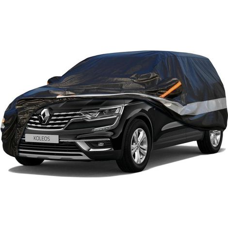 Autoabdeckung 10 Schichten Wasserdicht Atmungsaktiv für Renault Koleos (2016-2023) Schwarz (1/5)