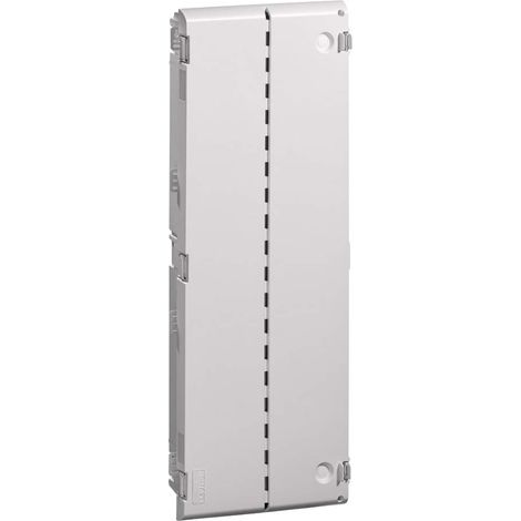 Centre multimédia structuré sans fil de 106,7 cm avec porte ventilée à charnière, blanc (1/5)