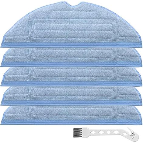 Remplacement Lingettes Serpillière pour Roborock S7 S7 Maxv S7 Maxv Ultra T7 T7 Plus T7S Robot Aspirateur, Accessoires pour serpillière en Microfibre Coton (5 Pièces)