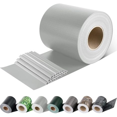 FASCIA COPRENTE RINGHIERE EFFE GRIGIO CHIARO H.CM 19 MT 35 + 20 CLIPS
