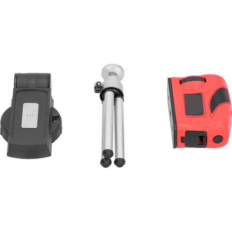 Niveau laser rouge à faisceau, outil de mesure ABS durable, pratique, avec trépied de base (1/5)