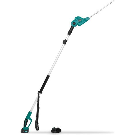 Vonroc – Taille-haie télescopique 20V – Lame inclinable 40 cm – Perche extensible 200-260 cm – Coupe jusqu'à 14 mm de diamètre (1/7)