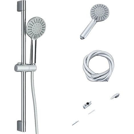 Set doccia, doccetta con asta scorrevole, acciaio inox, cromato A (1/2)