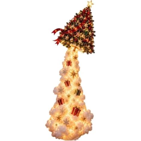 Étoile lumineuse de Noël, décoration à suspendre, LED chaude (1/5)