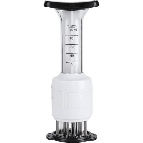 Seringue à marinade pour attendrisseur de viande, seringue à sauce, seringue à assaisonnement, outil de cuisine de chef avec aiguille en acier inoxydable (1/4)