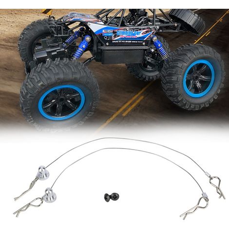 Attache-câble anti-perte pour carrosserie avec vis de fixation pour voiture RC Traxxas 1/10 (Argent) (1/4)