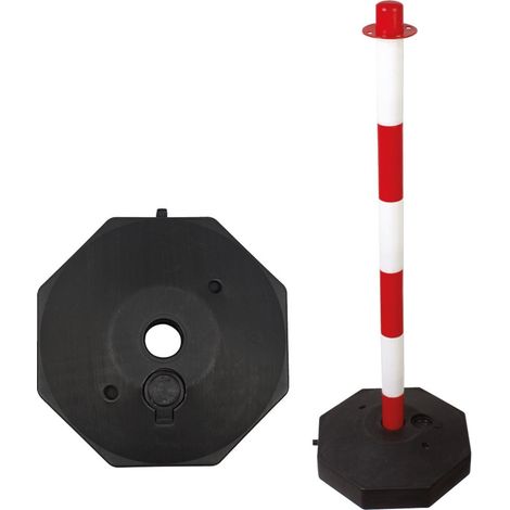 Poteau de chaîne pour distributeur automatique de billets d'une hauteur de 1,5 m en acier inoxydable.