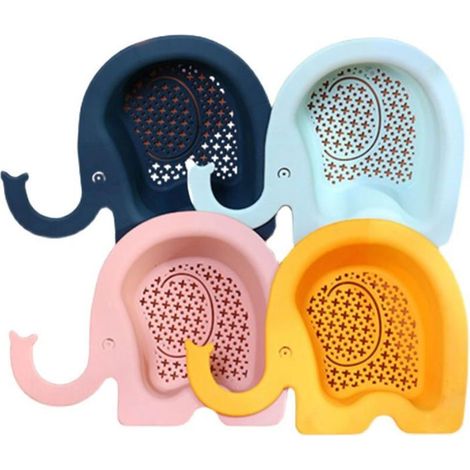Ensemble de 4 paniers d'évier de cuisine, égouttoir, passoire éléphant, panier d'égouttage (1/4)