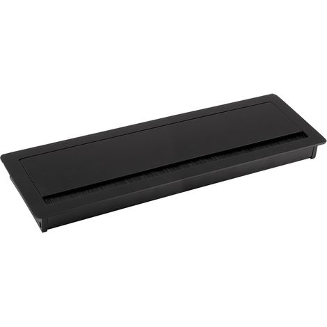 Schwarze Aluminium-Kabeldurchführung 300x100x29mm SANS MARQUE