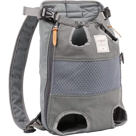 Sac de Transport pour Animaux Chien, Sac à Dos pour Chien, Sac à Dos de Transport, Transport Sac à Dos pour Animaux de Compagnie Jpour Marche randonnée vélo et Support Moto jusqu'à 10 kg(Gris) (1/5)