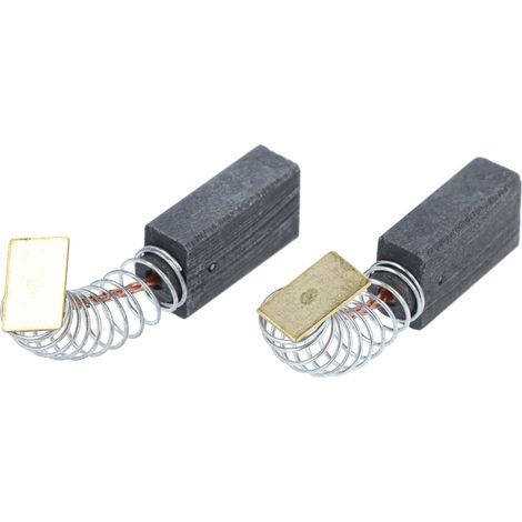 vhbw 2x balais charbon 17,46 x 9,82 x 5,83 mm compatible avec Parkside BMH 1100 outil électrique, marteau piqueur + ressort (1/5)