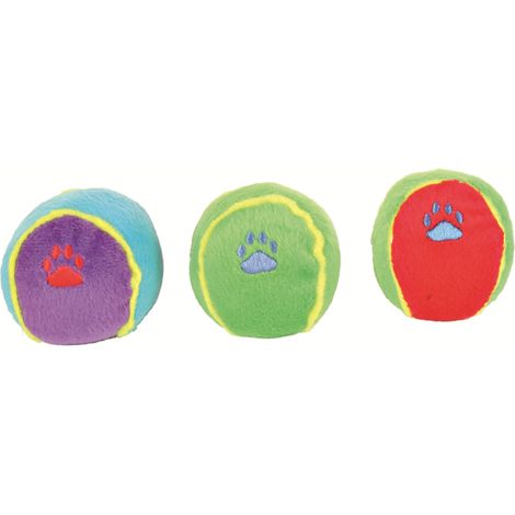 Trixie Plüschball für Hunde 6 cm im 24er Set
