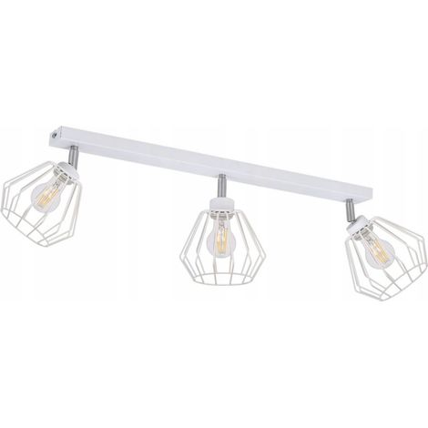 LÁMPARA DE TECHO DE DISEÑO PLAFÓN TIRA METAL DIAMANTE (1/4)