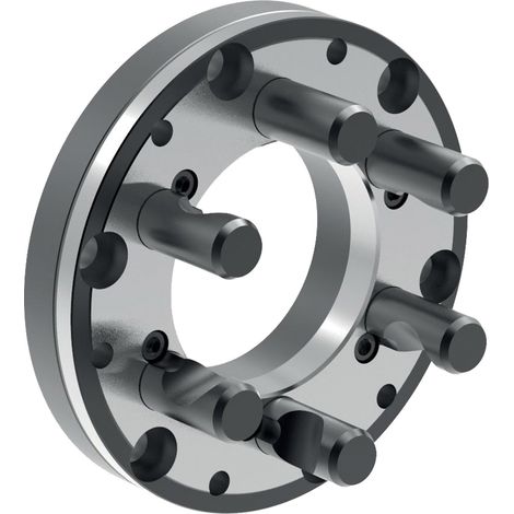 Röhm Stahl-Zwischenflansch nach DIN ISO 702-2 Flanschgröße 4 Ø 160 futterseitig nach DIN 6350 - 182966 (1/3)