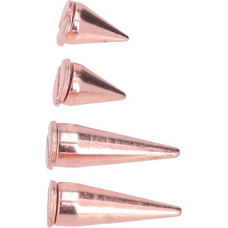20 Pièces Clous Coniques en Or Rose 7x10mm 7x20mm pour Rivetage Sacs Vêtements DIY Accessoires (1/5)