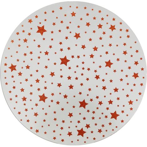 Spiegelplatte Sterne D.30cm rot - Feeric lights & christmas