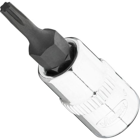 VIGOR T+ Schraubendreher-Einsatz, V7037-IP10, 1/4 Zoll (6,3 mm) Vierkant, T+ Profil, SW T10+ (1/2)