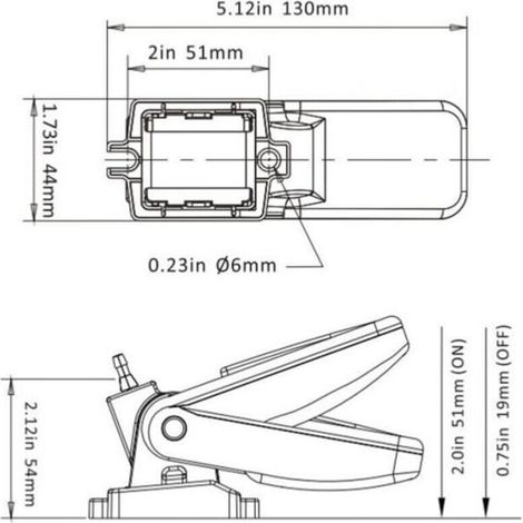Interrupteur flotteur pour pompe submersible type vide cale 12-36V