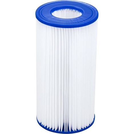 Cartouche de type III/A, 10,6 x 10,6 x 20,3 cm, blanc/bleu, 1 pièce (1/3)