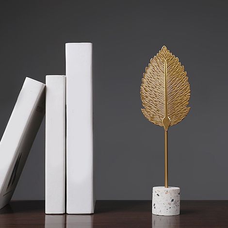 Objets décoratifs simples, décorations d'intérieur créatives à la feuille d'or