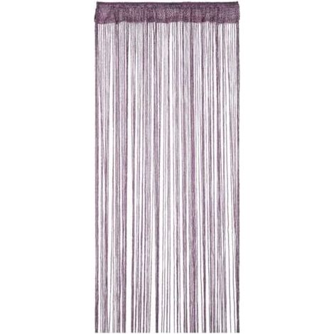 Rideau à Franges Paillette 90x200 cm Violet Foncé, Rideau Moustiquaire pour Porte, Fenêtre, Décoration de Maison et Événements (1/4)