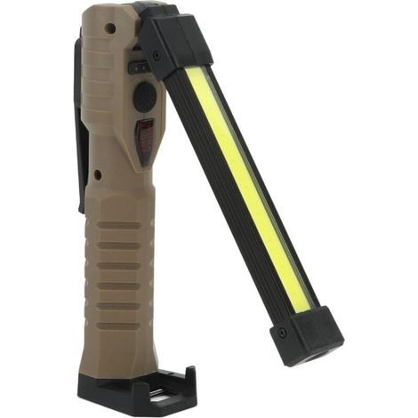 Rechargeable COB LED flashlight with hanging hook and magnetic base for camping, hiking and emergencies (1/4)