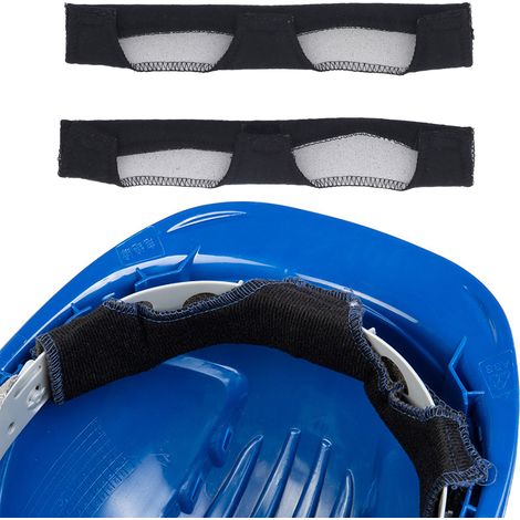 Lot de 4 bandeaux anti-transpiration lavables pour casque, ceinture anti-transpirante pour soudage, ceinture ventrale, doublure de casque, accessoires pour casque, coussinet de confort en coton pour c (1/5)