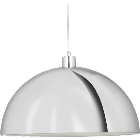 [GEBRAUCHT] B-Ware Aluminor Hängeleuchte Pendelleuchte Dome Lampe Chrom Stahl Deckenleuchte 50 Cm