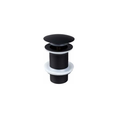 Tappo per lavandino nero senza troppopieno, tappo universale per lavandino a scomparsa, anti-intasamento, resistente alla corrosione, tappo di scarico automatico in ottone