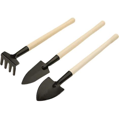 Lot de 3 petites pelles de jardinage à main, truelle de jardinage, transplanteuse, légères, confortables et ergonomiques H-Yvan (1/5)