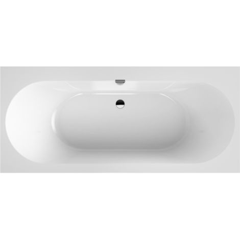 Villeroy & Boch Oberon 2.0 - Bañera 180x80x47 cm, Quaryl, blanco UBQ180OBR2DV-01 (1/5)
