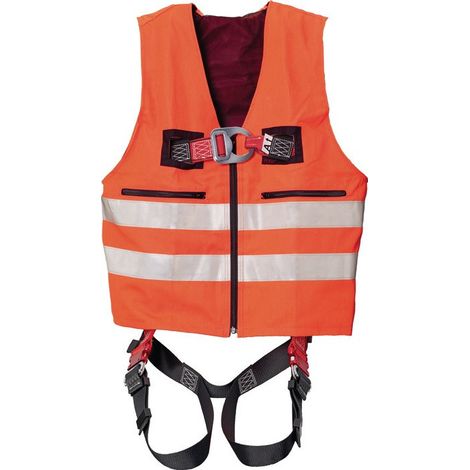 Gilet di sicurezza con imbracatura MAS33 Quick EN361 EN20471 Gilet 2 punti arancione per taglia 44-54
