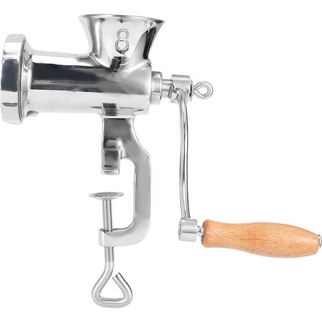 Hachoir à viande manuel en acier inoxydable à manivelle, machine à broyer les épices et la viande (1/5)