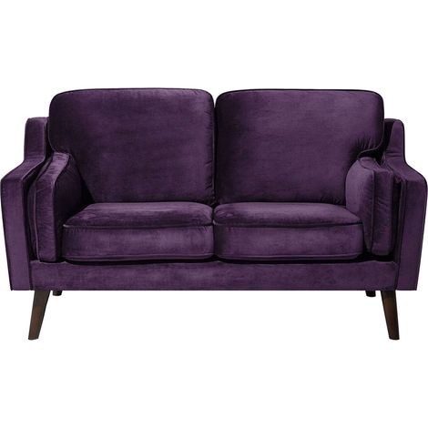 Sofa 2 Seater LOKKA Velvet Purple (1/5)