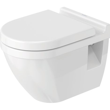 Inodoro de descarga vertical mural Duravit WC Starck 3 de 54 cm., (1/5)