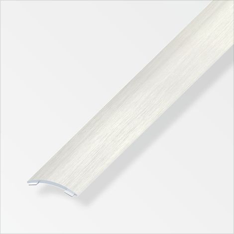 alfer Übergangsprofil 1 m, 30 x 5 mm Alu eloxiert gebürstet Edelstahl Optik Übergangsprofil