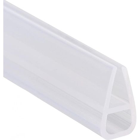 Joint de douche 200 cm, joint pour porte en verre de 6 mm, joint de rechange en PVC pour douche, joint imperméable ou de cabine de douche (forme de U 6 mm) (1/5)