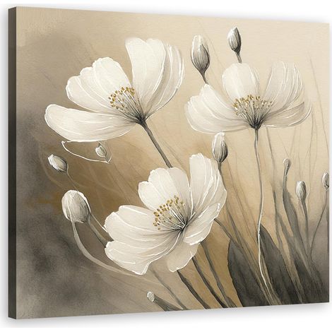 Quadro su tela, Fiori Piante botaniche - 30x30 (1/5)
