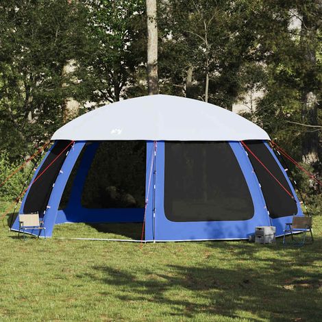 vidaXL Tente de piscine moustiquaire amovible parois maille bleu azur (1/5)