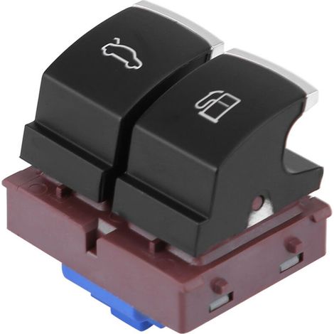 Jeffergarden 35D959903, bouton d'ouverture de trappe à carburant/coffre de remplacement de 1,7 x 1,3 x 1,6 pouce pour voiture Mk6 2010-2012-DOU