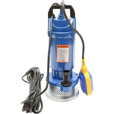 Pompa sommersa per acque sporche, drenaggio con galleggiante 370W, 66L/min, profondità 11m, 220V