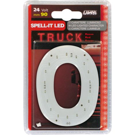 Spell-It Led, 90 mm, 24V - Rosso - O