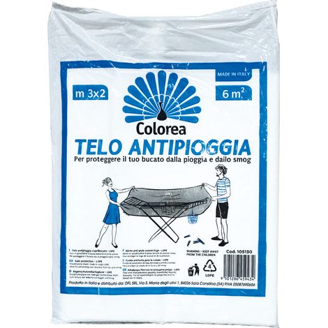 TELO COPRIBIANCHERIA mt. 3 x 2- 35 pezzi