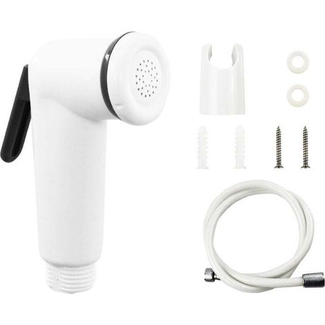 Douchette Hygiénique - Kit Complet WC - Pompe à Main + Tube 120 cm + Support Mural (1/4)